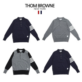 ●2월 판매 17위● THOM BROWNE 톰브라운 4버튼 4선 긴팔 카라티