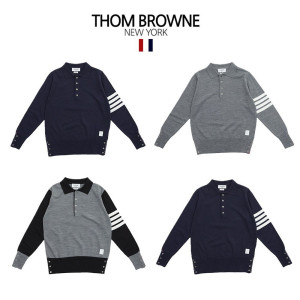 ●2월 판매 17위● THOM BROWNE 톰브라운 4버튼 4선 긴팔 카라티