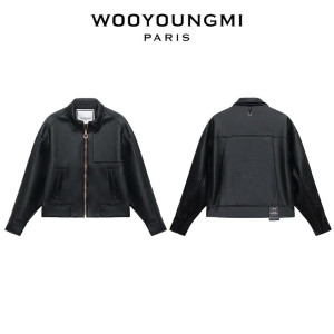 WOOYOUNGMI 우영미 블랙 레더 자켓