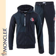 MONCLER 몽클레어 언발 패치 후드 집업 셋업