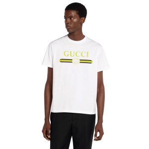 GUCCI 구찌 네온 띠로고 코튼 반팔티 2COLOR