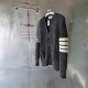 THOM BROWNE 톰브라운 사선 스트라이프 브이넥 가디건