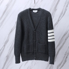 THOM BROWNE 톰브라운 사선 스트라이프 브이넥 가디건