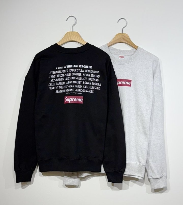 SUPREME 슈프림 비디오 루즈핏 맨투맨