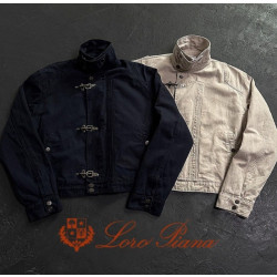 LOROPIANA 로로피아나 크롭 후크자켓