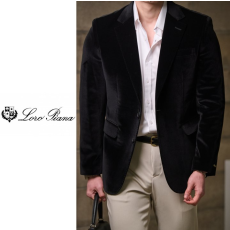 LOROPIANA 로로피아나 벨벳 스티치 자켓 2COLOR