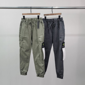 STONE ISLAND 스톤아일랜드 로고와펜 워싱 조거 팬츠