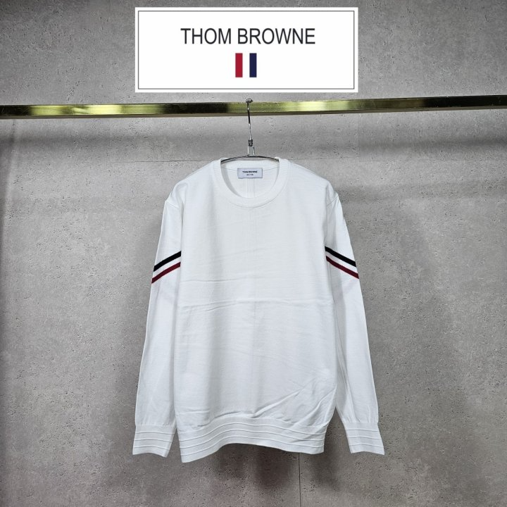 THOM BROWNE 톰브라운 비대칭 삼선 니트 2COLOR