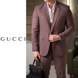 GUCCI 구찌 체크 와인 세트