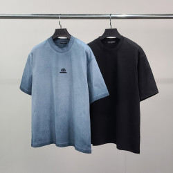 BALENCIAGA 발렌시아가 블럭로고 피그먼트 반팔티