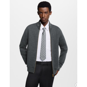 LOUIS VUITTON 루이비통 더블 페이스 울 니트 블루종