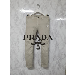 PRADA 프라다 절개 옆밴딩 워싱 팬츠 3COLOR