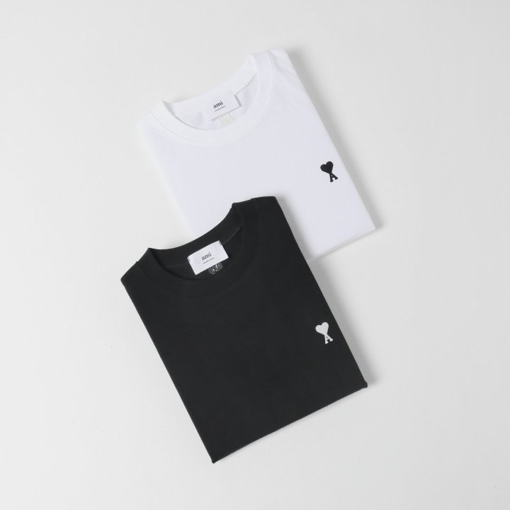 AMI 아미 체인 스티치 반팔