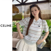 CELINE 셀린느 카라 스트라이프 니트 3COLOR