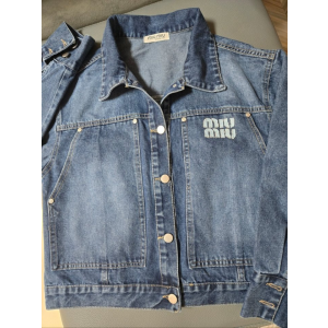 MIUMIU 미우미우 포플린 청자켓