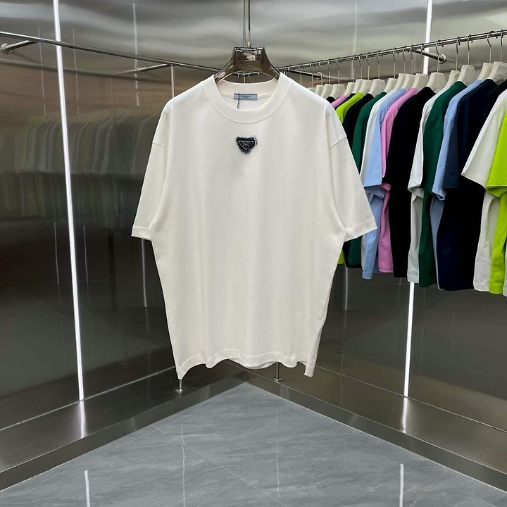 PRADA 프라다 빈티지 삼각플레이트 로고 반팔 2COLOR