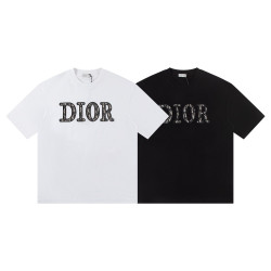 DIOR 디올 6548 오블리크 자수 패치 로고 반팔