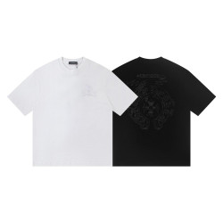 CHROME HEARTS 크롬하츠 6396 엠브로이더드 홀스슈 반팔