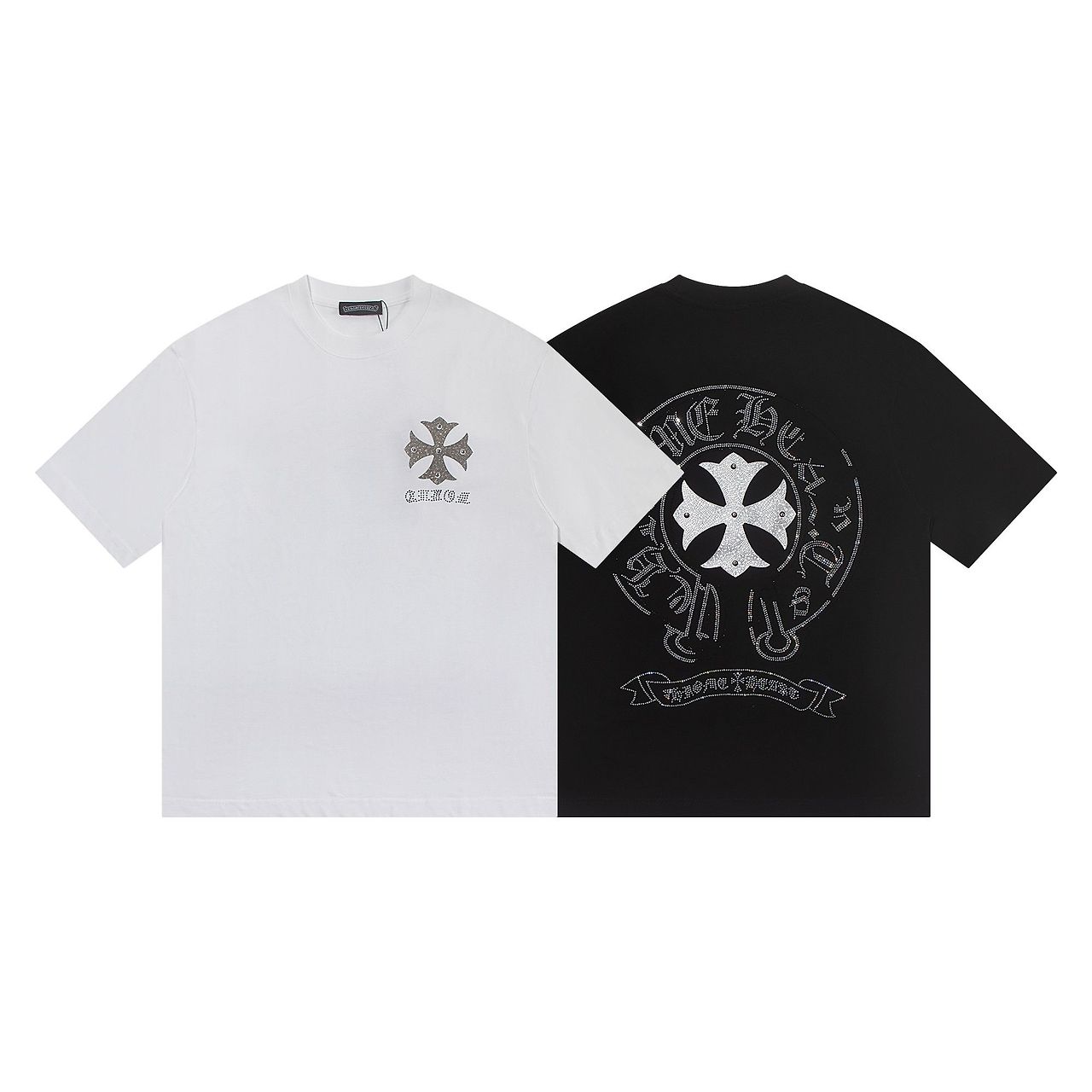 CHROME HEARTS 크롬하츠 6397 크리스탈 홀스슈 반팔