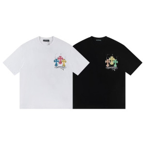CHROME HEARTS 크롬하츠 6401 멀티 컬러 트리플 크로스 반팔