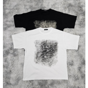 BALENCIAGA 발렌시아가 워터페인팅 오버핏 라운드 반팔