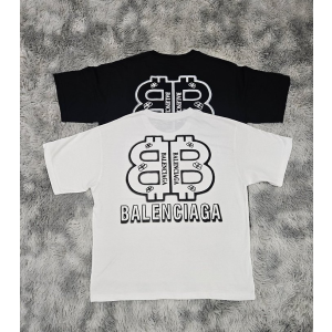 BALENCIAGA 발렌시아가 코인 오버핏 라운드 반팔