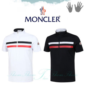 MONCLER 몽클레어 더블 라인 하프 폴라 반팔