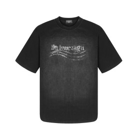 BALENCIAGA 발렌시아가 크레용 폴리티컬 워싱 티셔츠