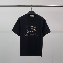 BURBERRY 버버리 라인기사 코튼 반팔티