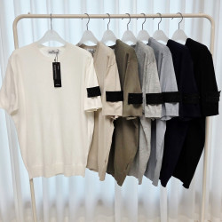 STONE ISLAND 스톤아일랜드 쉐도우와펜 비스코스  라운드 반팔니트